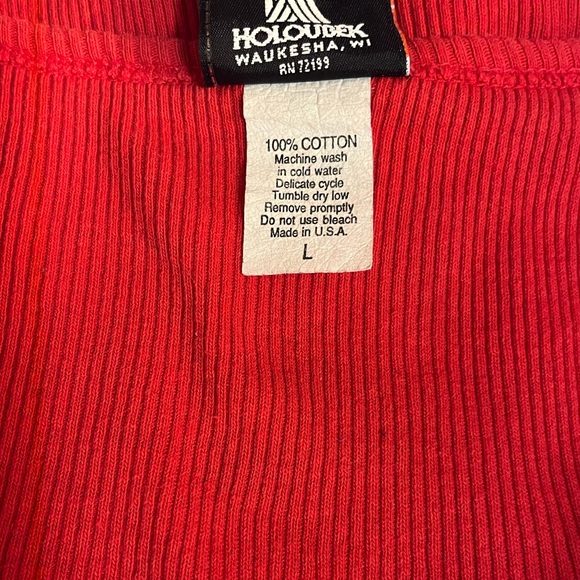 🔥🔥🔥Harley Davidson Motor Company Red Ribbed Razor Back Shirt - Picture 6 of 6